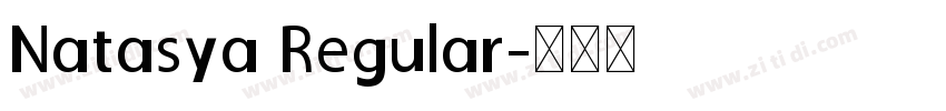 Natasya Regular字体转换